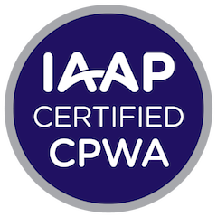 IAAP Certified Professional in Web Accessibility (CPWA)